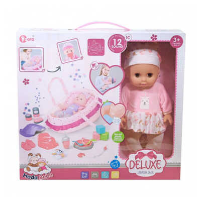 Muñeca bebé pijama de unicornio con accesorios lovely dolls, variedad de colores / wzb8806-3