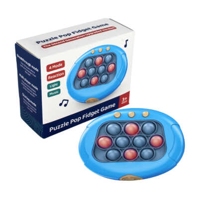 Juguete pop it con diseño ovalado + luces y sonido, variedad de colores / puzzle pop fidget game