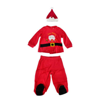 Pijama navideña infantil de 2 piezas con pantalón cerrado tipo mameluco y camisa, variedad de modelos y tallas / yfzz-305