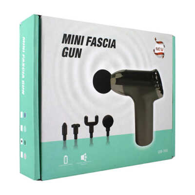 Mini pistola masejeadora muscular con 4 cabezales intercambiables y pantalla digital, variedad de colores / gb-350