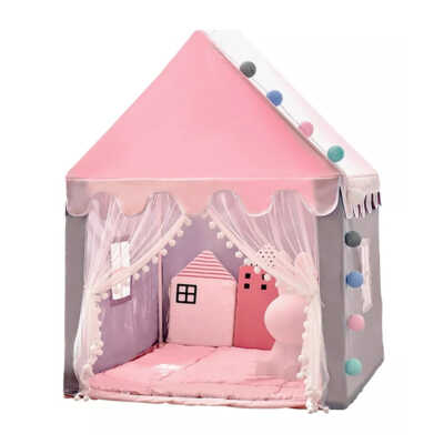Casa tienda de campaña infantil 140 x 100 x 128cm diseño con ventanas, variedad de colores / ky9999