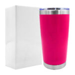 Vaso termo metálico liso de acero inoxidable con tapadera transparente y capacidad de 20oz, variedad de colores / magic mountain / ze-0890 / 02305202