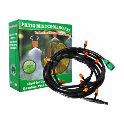 Kit de nebulización de agua para riego de exteriores con sistema de enfriamiento para jardín / patio mistcoling kit / 10788