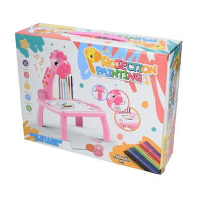 Mini mesa infantil con proyector inteligente y accesorios para dibujar / projection paiting / g228a