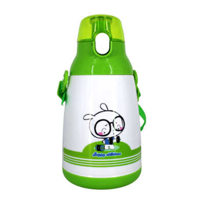 Botella infantil con diseño animado y correa de tela, variedad de modelos / 9918