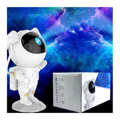 Lámpara con proyector de estrellas estilo galaxia con diseño de astronauta, 5v, 120x113x228mm, 532nm / yhyd