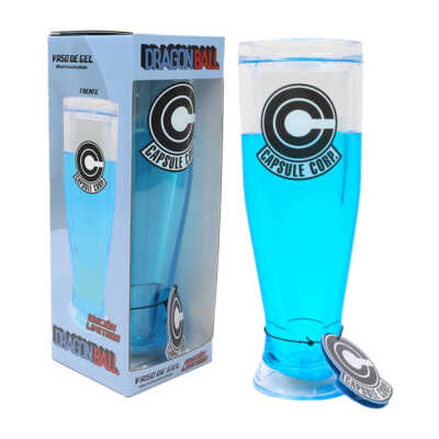 Vaso con ilusión de líquido, brilla en la oscuridad, capacidad de 450 ml, diseño de Dragon Ball Capsule corp / mg-db-01