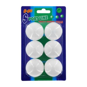 Paquete con 6 pelotas ping pong tenis de mesa / port line / yong-2424