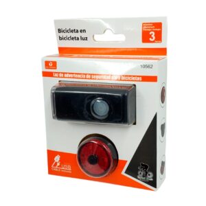 Kit de lámpara recargable de seguridad delantera y trasera para bicicleta / 10562