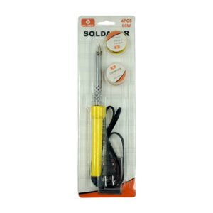 Paquete 4 en 1 con soldador cautín eléctrico + accesorios, 60 watts / 15877