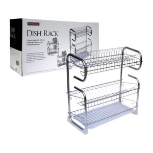 Escurridor de trastes metálico con 3 niveles / dish rack / hp22-019