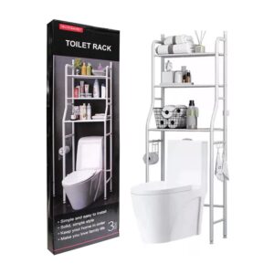 Estante organizador multifuncional con 3 niveles para baño, variedad de colores / toliet rack