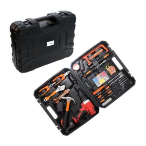 Estuche con 46 herramientas multifuncionales con desarmador, dados y taladro / ru1023
