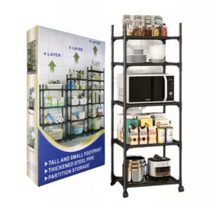Estante organizador multifuncional metálico para cocina de 5 niveles 42x33x150cm, variedad de colores / kitchen racks / 81179