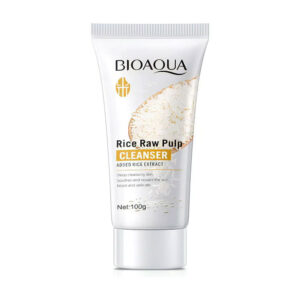 Crema limpiadora facial bioaqua con extracto de arroz para hidratar la piel, 100g / 383833