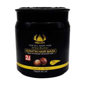 Mascarilla 2 en 1 para el cabello con keratina y acondicionador con manteca de karité, 750g / df076
