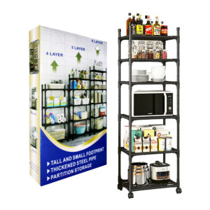 Estante organizador metálico multifuncional de 6 niveles 168x42x33cm para cocina, variedad de colores / kitchen racks / 81180