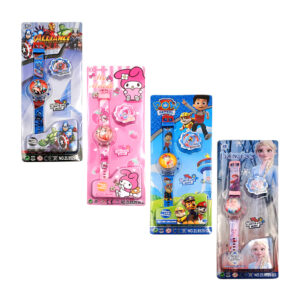 Reloj digital infantil con tapa giratoria + luz, música y diseño de personaje, variedad de modelos / zl8529