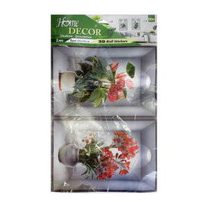 2pzas Stickers pegatinas de pared con diseño 3d de flores, 25x35cm, variedad de modelos / home decor / fd-al002