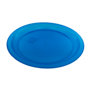 Plato redondo de plástico translucido, 25.5cm / plato tres tostadas / z-04-ccn-002049