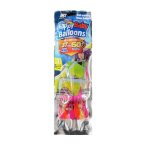 Juego de 37 globos para rellenar de agua, variedad de colores / happy balloons / 51791