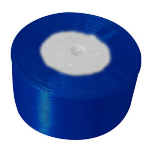 1pza Rollo liston de seda de 30mx4cm de grosor en color azul marino / cz-s-030