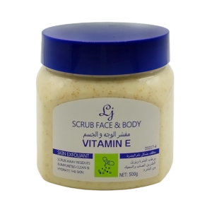 Crema exfoliante facial y corporal con vitamina e 500g / scrub face & body