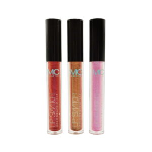 1pza Brillo labial mc cosmetics con glitter, variedad de tonos, 3.5g / lip switch / hb103196