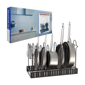 Organizador estante expandible metálico para acomodar ollas y sartenes / adjustab le dividers / zwj8629