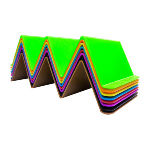 Paquete con 8 soportes lisos de plástico para tacos, variedad de colores / lu6124