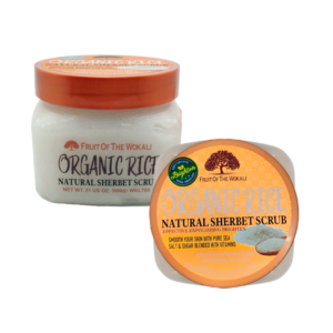 Exfoliante corporal con extracto de arroz 600g / fruit of the wokali / organic rice / 769
