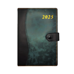 Agenda de piel tipo cuaderno 2025 con separador y broche, variedad de colores / zy-vsdo26