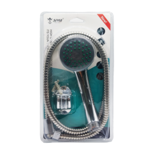Juego con cabezal de ducha, manguera metálica y soporte de manguera / shower hand / hl-cdd5425