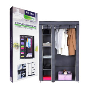 Organizador closet ropero de 6 compartimentos con cubierta de tela, 110x45x175cm, variedad de colores / wardrobe / 68110