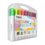 Estuche transparente con 18 plumones marcadores de colores / marker pen / 929