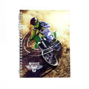 Libreta de pasta blanda con doble espiral, variedad de diseños / a5-1066