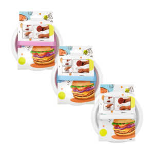 Molde tipo prensa manual para carne de hamburguesa, variedad de colores / mt885