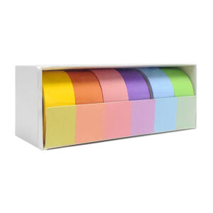 Paquete con 6 cintas decorativas en tono color pastel, 15mmx2m, variedad de colores / sharemine / xm-ch01