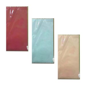 Paquete con 20 pliegos de papel coreano con orillas doradas, variedad de colores / yong-2331