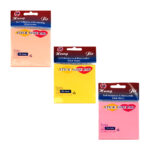 Paquete de 100 post it notas adhesivas lisas, 76x76mm, variedad de colores / heng jie / hj-a03