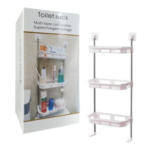 Organizador multifuncional para baño con 3 niveles, variedad de colores / toilet rack / 16440