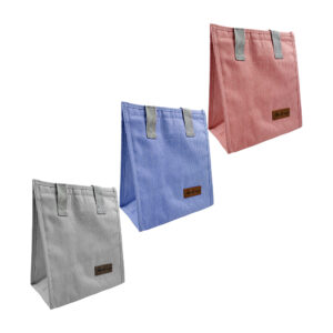 Bolsa lonchera térmica con broche de velcro, variedad de colores / tasty food / 16790