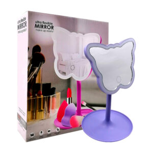 Espejo led touch con rotación de 180°, base y forma de mariposa, variedad de colores / 17262