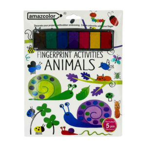 Paquete con actividades para colorear con los dedos, diseño de animales / fingerprint activities