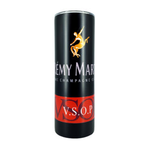 Termo de acero inoxidable con diseño estampado de coñac champán fino, variedad de colores y diseños / lu5668