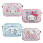 Bolsa de mano infantil con 2 compartimentos, diseño personajes de hello kitty sanrio + correa, variedad de modelos 18x13x4cm / sh1234