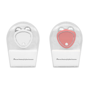 Masajeador facial en forma triangular con rodillos de microcorriente, variedad de colores / s-022 / ks-26r