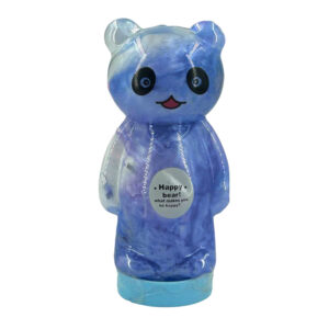 Bote en forma de oso panda con slime brilloso, variedad de colores / happy bear