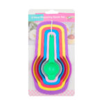 Paquete con 6 cucharas medidoras de plástico, variedad de colores / kc48186 / k074 / k074a