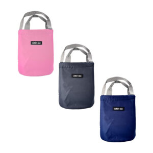 Bolsa lonchera térmica tipo costal, variedad de colores / lunch bag / 15613